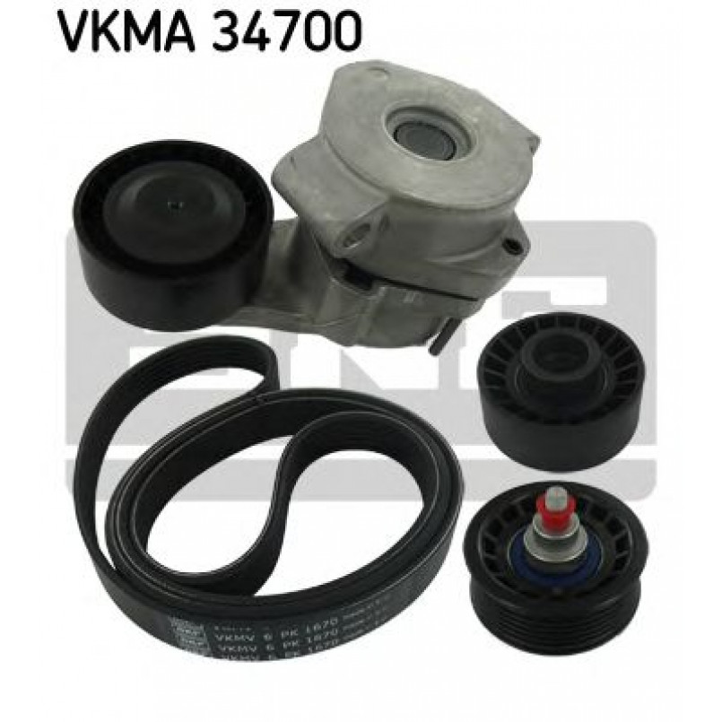 VKMC 34700 SKF - Насос охолоджуючої рідини + комплект зубчатого ремня